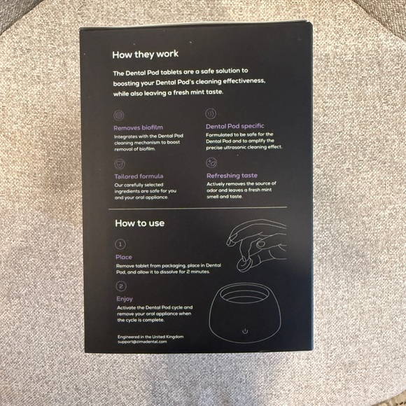 Dental Pod Black Ultrasonic Boosting Tablets 5 New boxes - Picture 3 of 5